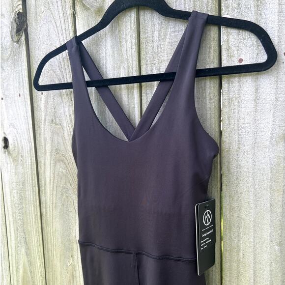 Black Activewear Jumpsuit One Piece Capri Leggings Yoga Athleisure Small - Picture 5 of 7